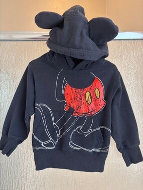 XS Disney Mickey Mouse Sweatshirt with Ears